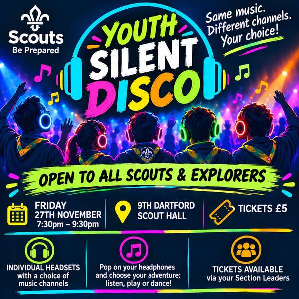 Silent disco poster